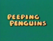 Peeping Penguins Cartoon Character Picture