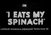 I Eats My Spinach Picture Of Cartoon