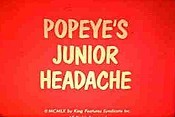 Popeye's Junior Headache Pictures Cartoons