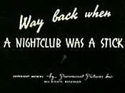 Way Back When A Nightclub Was A Stick Pictures To Cartoon