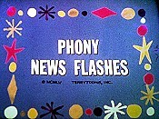 Phony News Flashes Pictures To Cartoon