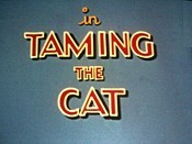Taming The Cat Cartoon Picture