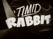 The Timid Rabbit Cartoon Character Picture