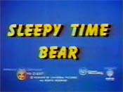 Sleepy Time Bear Cartoon Picture