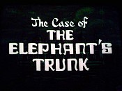 The Case Of The Elephant's Trunk Free Cartoon Picture