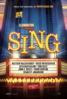 Cartoon Characters, Cast and Crew for Sing