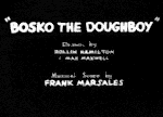 Bosko The Doughboy Cartoon Picture
