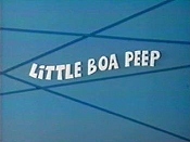 Little Boa Peep Picture Of Cartoon