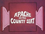 Apache On The County Seat Picture Into Cartoon