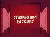 Stirrups And Hiccups Picture Into Cartoon
