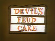 Devil's Feud Cake Cartoon Picture