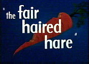 The Fair Haired Hare Cartoon Picture