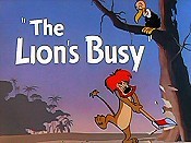 The Lion's Busy Free Cartoon Picture