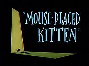 Mouse-Placed Kitten Cartoon Picture