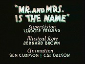Mr. And Mrs. Is The Name Picture Of The Cartoon