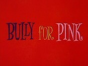 Bully For Pink Cartoon Pictures