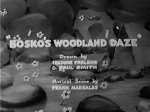 Bosko's Woodland Daze Pictures Cartoons